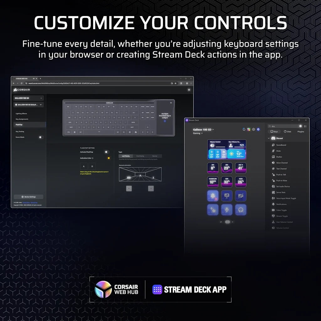 GALLEON 100 SD Stream Deck-Integrated Mechanical Keyboard